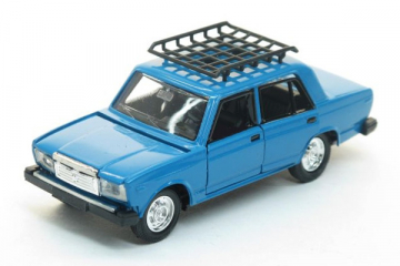 ВАЗ-2107 с багажником, синий (1/43)