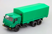 Камский 53212 бортовой с тентом, зеленый (1/43)