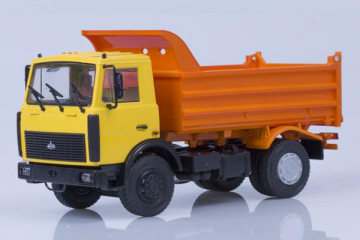 МАЗ-5551 самосвал поздний, желтый/оранжевый (1/43)