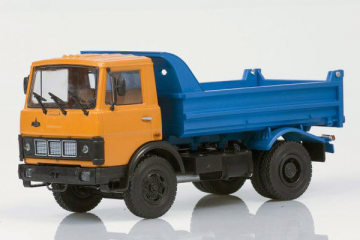 МАЗ-5551 самосвал ранний, оранжевый/синий (1/43)