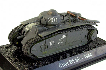 Танк Char B1 bis №201 - 1944, серый (1/72)