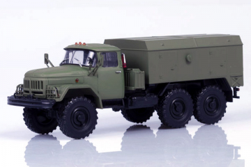УМП-350 (шасси ЗИЛ-131) 1975, хаки матовый (1/43)