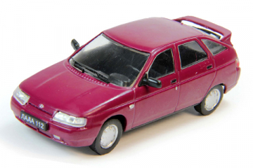ВАЗ-2112 'Лада', вишневый (1/43)