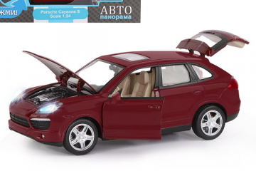 Porsche Cayenne S, вишневый (1/24)
