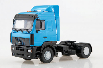 МАЗ-5440 седельный тягач со спойлером 4х2, синий (1/43)