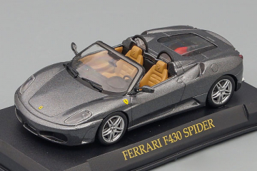 Ferrari F430 Spider, серый, на подставке (1/43)