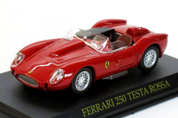 Ferrari 250 Testarossa, красный, на подставке (1/43)