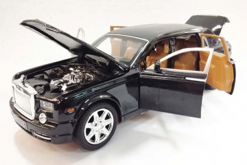 Rolls-Royce лимузин (свет, звук), черный 90195 (1/28)