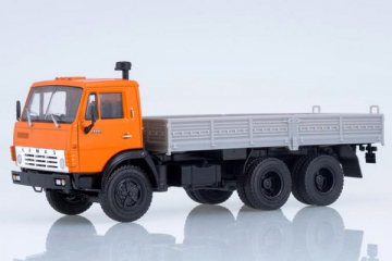 Камский 5320 бортовой, оранжевый/серый (1/43)