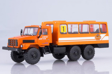 Уральский 4322 Вахтовый автобус 'London - New York', оранжевый (1/43)
