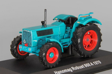 Трактор Hanomag Robust 900 A 1970, сине-зеленый, в боксе (1/43)