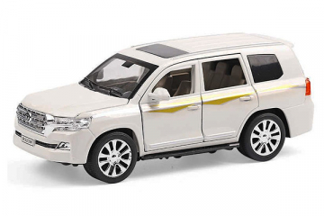 Toyota Land Cruiser 200 (свет, звук), белый 90393 (1/24)