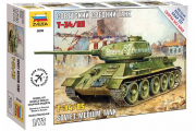 Танк Т-34-85. Сборка без клея (1/72)