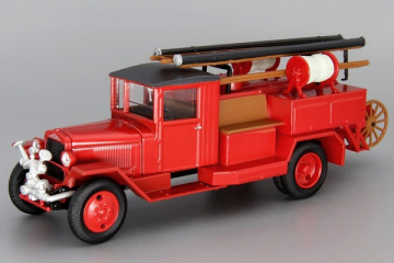 ПМЗ-7 ЗИС-5В пожарный, красный (1/43)