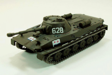 Танк ПТ-76 628, хаки (1/72)
