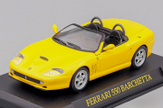 Ferrari 550 Barchetta Pininfarina, желтый, на подставке (1/43)