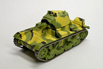 Танк Т-26 образца 1938, зеленый/желтый камуфляж (1/72)