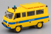 УАЗ-452В Милиция СССР, желтый/синий (1/43)