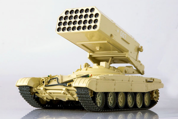 ТОС-1 72А 'Буратино', песочный, на подставке (1/43)