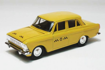 Москвич-412 'Такси', желтый (1/43)